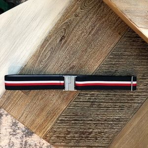 Diesel fabric belt (red, white and blue).